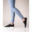 Suny Anna Kern 7010 Comfortabele Zwarte Nappa Leer Sneakers met een perfecte pasvorm
