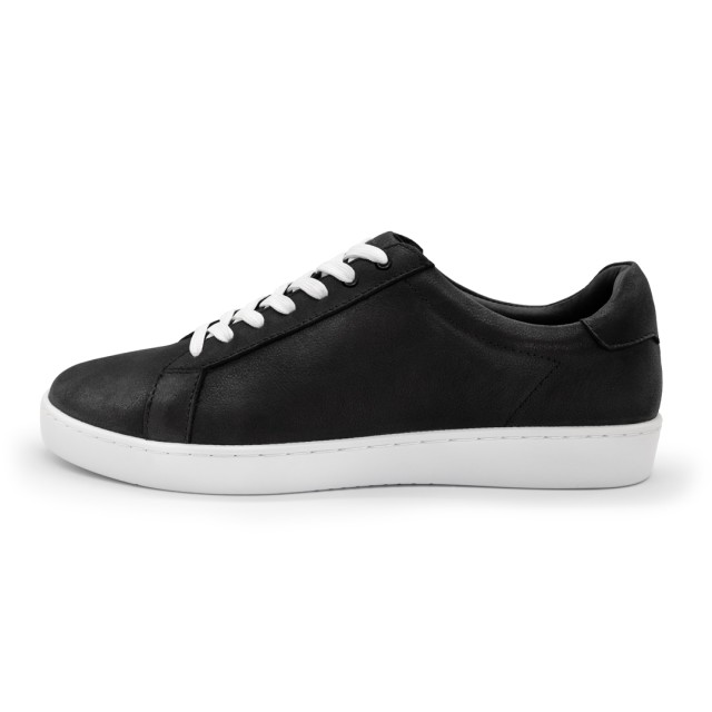 Suny Anna Kern 7010 Zwarte Nappa Leer Sneakers met volledige zool