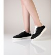 Suny Anna Kern 7015 Suede Zwarte Danssneakers met Volledig Zool met ademende voering