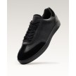 Suny Anna Kern 7030 Zwarte Nappa Leer Sneakers van nappaleer en fijn suede