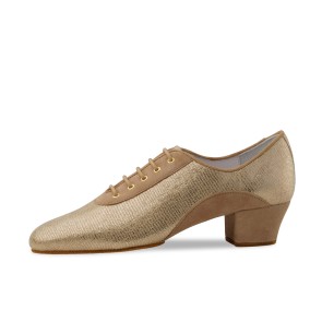 Anna Kern 007-35 Brienne Gold Dames dansschoenen met lage hak