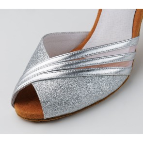 Anna Kern Christelle Zilver Dames oefen dansschoenen met een open neus