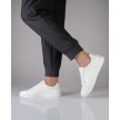 Suny Anna Kern 7425 Witte Nappa Leer Sneakers met volledige zool voor dames en heren