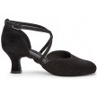Diamant-zwarte-Dansschoenen-Dames-048-113-001 met een lage hak