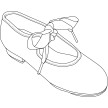 Capezio Tyette Jr U625C roze pu kunstleer Tap schoen voor meisjes