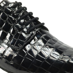Nueva Epoca Parana krokodillen print dansschoenen met veters voor heren