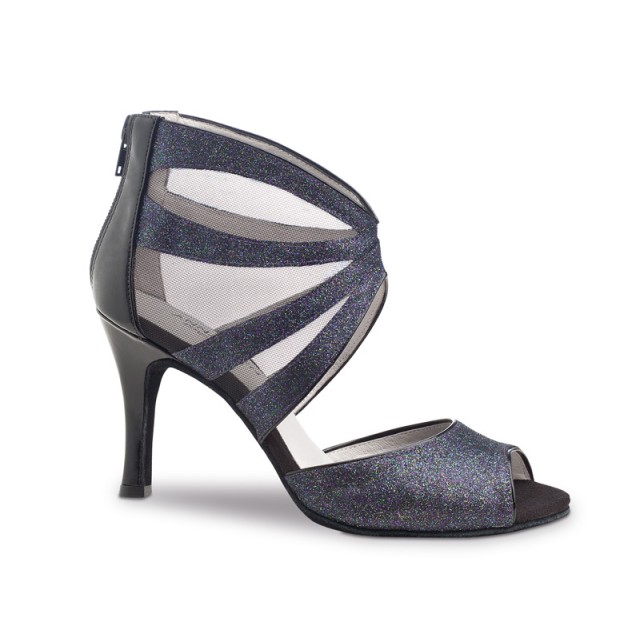Anna Kern 766-75 dames dansschoenen met hoge hak blauw