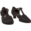 Diamant 053-014-001 dames ballroomschoenen zwart dichte neus
