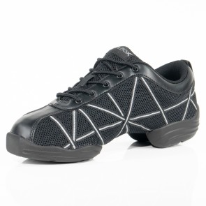 Capezio Web DS19 Zwarte Dansschoenen Zijkant