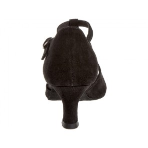 Diamant 010-064-101 dames latin schoenen lage flare hak achterkant 