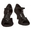 Diamant 010-064-101 dames latin schoenen lage flare hak strass steentje