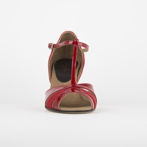 Rumpf 9155 donker rode dansschoenen lakleer