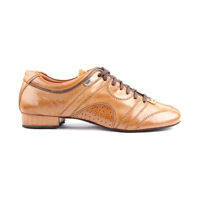 Portdance PD001 casual dansschoenen leer bruin 