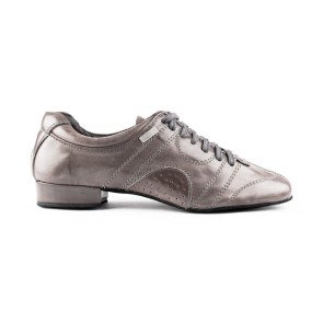 Portdance PD Casual 001 Grijs Leer Heren Dansschoenen Suede Zool