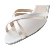 Werner Kern July suede zool dames bruidsschoenen dansschoenen wit satijn met suede zool voor binnen