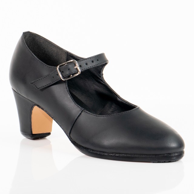 So Danca FL12 zwarte Lederen Dames Flamenco Dansschoenen