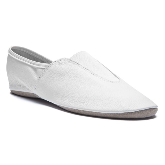 Rumpf Gymnastiekschoenen wit met suede zool 1038