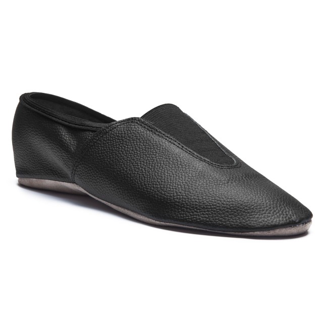 Rumpf Gymnastiekschoenen zwart met suede zool 1038