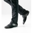 Werner Kern 28047 Triest heren dansschoen zwart suede met lederen neus perforaties