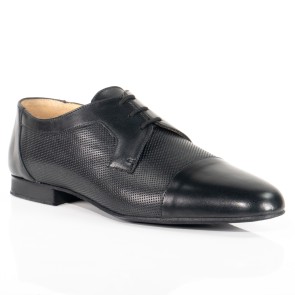 Werner Kern 28049 Treviso zwarte Lederen Heren dansschoenen met Vetersluiting