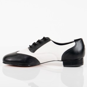 Zwart Witte Klassieke character dansschoenen voor dames SoDanca CH95