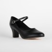 Zwarte character dansschoenen So Danca CH52 met Lederen zool