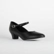 So Danca CH791 zwarte Dansschoenen Met Suède Zool En 35 mm Hakje 