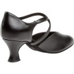 Diamant 113-009-034 dansschoenen voor dames zwart gekruisde bandjes 
