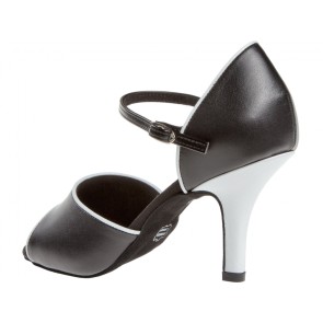 Diamant 153-058-027 dansschoenen voor dames zwart zilvere stiletto hak 