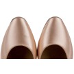 Supadance 1018 dames ballroomschoenen flare hak roze satijn neus