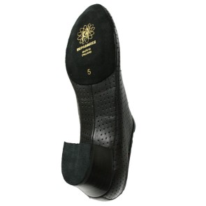 Supadance 1326 dames dansschoenen trainer leer zwart suede zool 