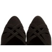 Supadance 1531 dames dansschoenen leer zwart neus