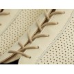Supadance 3124 dames dansschoenen vetersluiting leer beige detail 