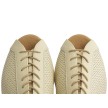 Supadance 3124 dames dansschoenen vetersluiting leer beige open neus 