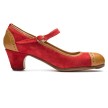 Rumpf SOLEA 2331 Flamenco rode dansschoen voor dames met bandje over de wreef