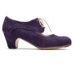 Dames Flamenco Dansschoenen Paars suede met 5 cm hakhoogte Rumpf Morao 2333