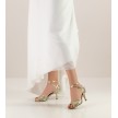 Nueva Epoca Scarlet dames dansschoenen met lederen zool voor buiten bruidsschoen goud