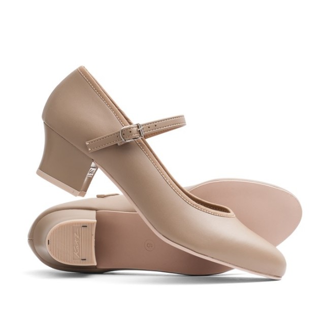 Katz Beige Dames Character Dansschoen met 4 cm hak PU Showtime ZPSTS