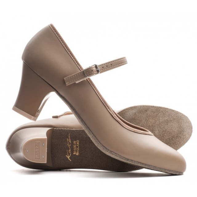 Katz Dames Character Dansschoen met Suede zool PU Showtime Stage Puss beige