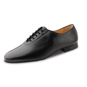Werner Kern 28056 zwarte Lederen Heren dansschoenen met Klassieke uitstraling - lichtgewicht met suede zolen