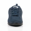 Blauwe lage danssneakers voor dames met veters