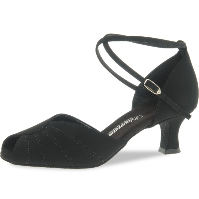 Diamant 027-064-040 dames latin schoenen zwart zijkant 