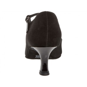 Diamant 174-106-008 dames ballroomschoenen zwart bandje over wreef 