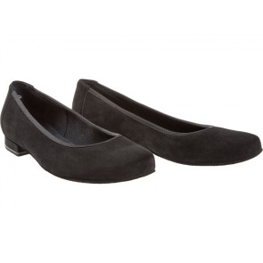 Diamant 175-005-001 ballerina dansschoenen zwart lage hak 