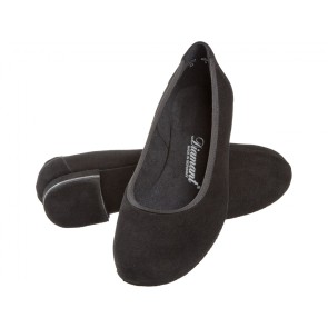 Diamant 175-005-001 ballerina dansschoenen zwart suede