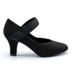 SoDanca Ballroom dansschoenen voor dames zwart bl188 stevige hak