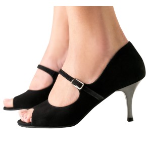 Nueva Epoca Frida Dames Dansschoenen ballerina model met hoge hak en open teen