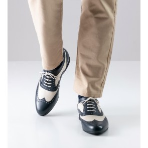 Nueva Epoca Lima Dansschoenen voor Heren vintage model tweekleurige tango dansschoen