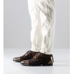 Werner Kern 28049 Treviso donker bruin heren dansschoenen vintage leer met blokjes