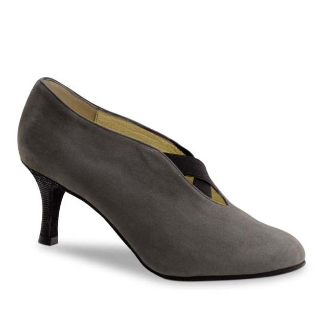 Nueva Epoca Sakura dansschoen dames suede grijs hak 6 cm